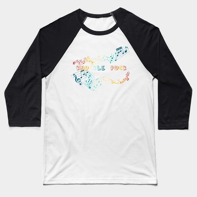 Knuckle Puck - Musical Notes Baseball T-Shirt by Koi.buluk